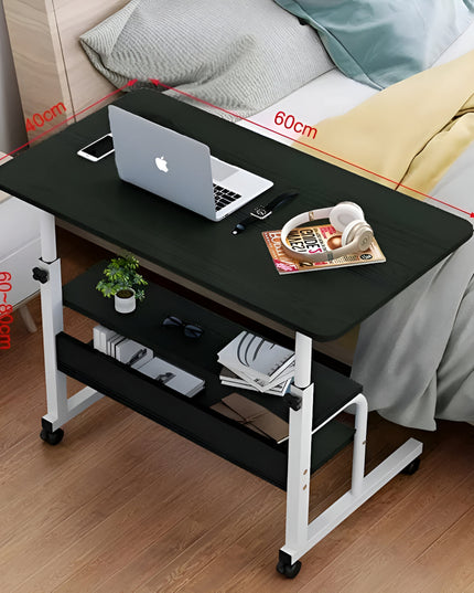 Laptop Stand Wooden Adjustable With Shelve