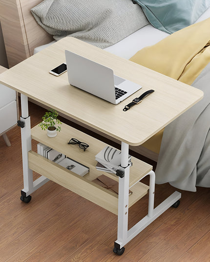 Laptop Stand Wooden Adjustable With Shelve