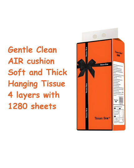 Wall Hanging Tissue Bear 4pcs