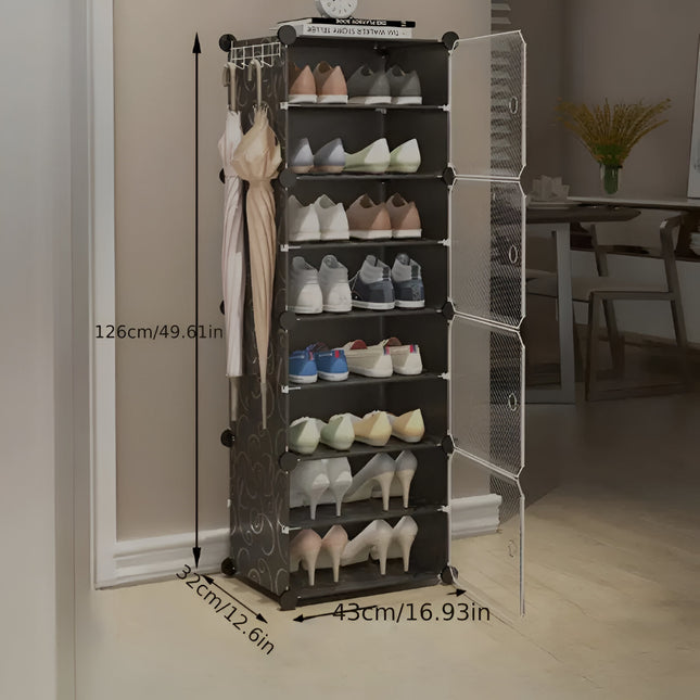Shoe Rack 1 Column 8 Layer 4 Doors