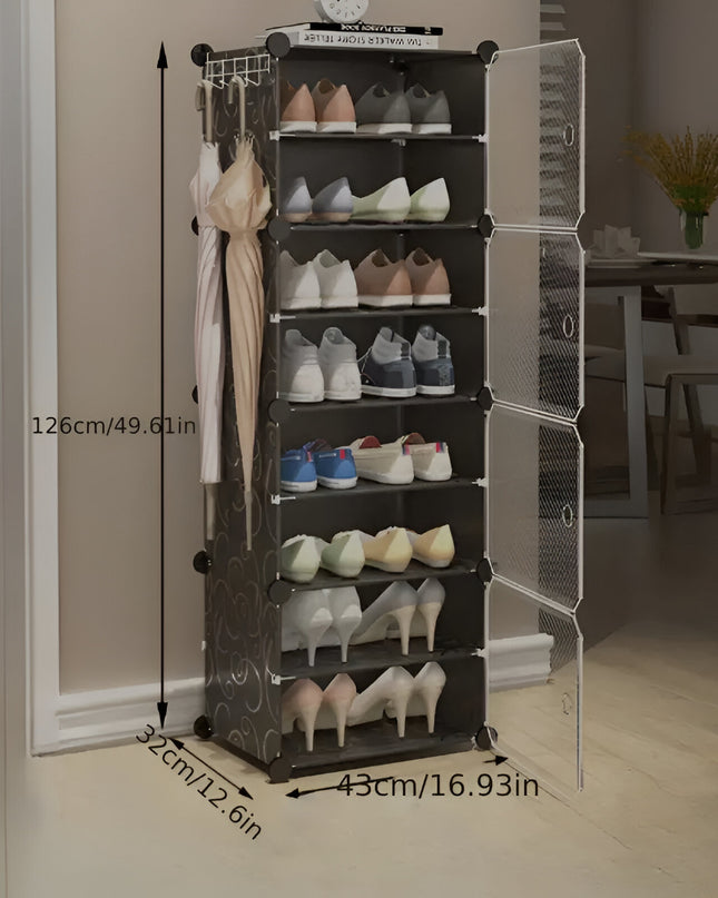 Shoe Rack 1 Column 8 Layer 4 Doors