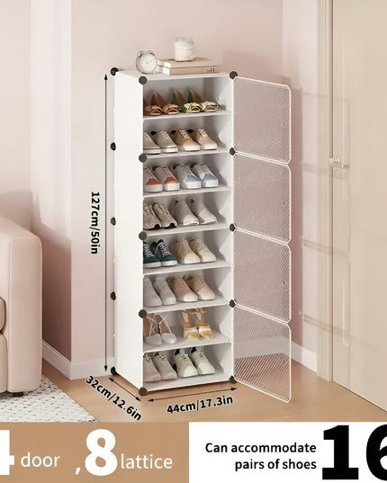 Shoe Rack 1 Column 8 Layer 4 Doors