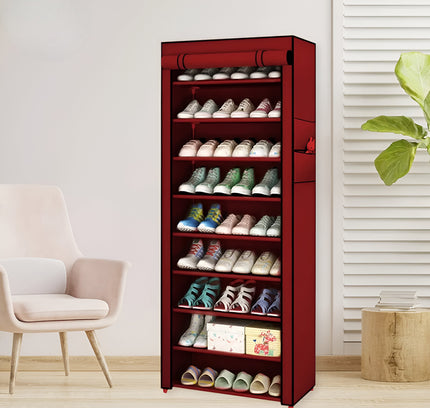 رف أحذية بسحاب 10 طبقات