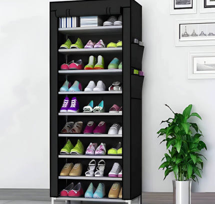 رف أحذية بسحاب 10 طبقات