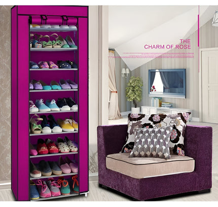 رف أحذية بسحاب 10 طبقات