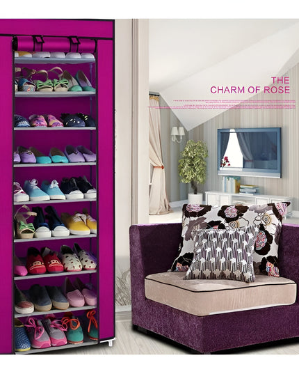 Zipper Shoe Rack 10 Layer