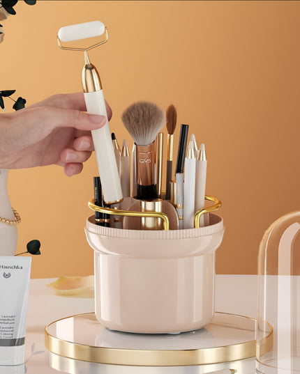 Makeup Brush Holder Organizer with Lid Dustproof