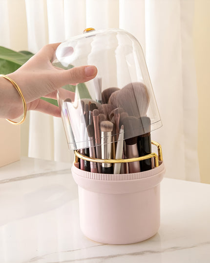 Makeup Brush Holder Organizer with Lid Dustproof